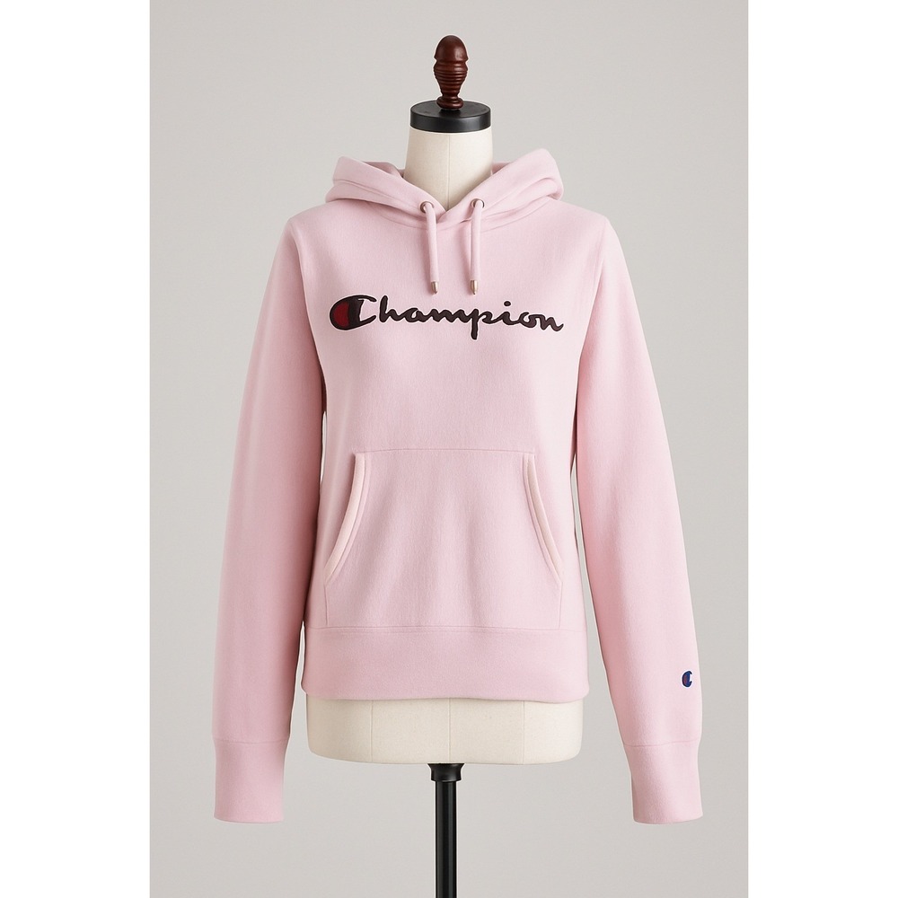 Champion Reverse Weave XS‎ Women EUC Sweatshirt Hoodie 90s Embroidered Spellout